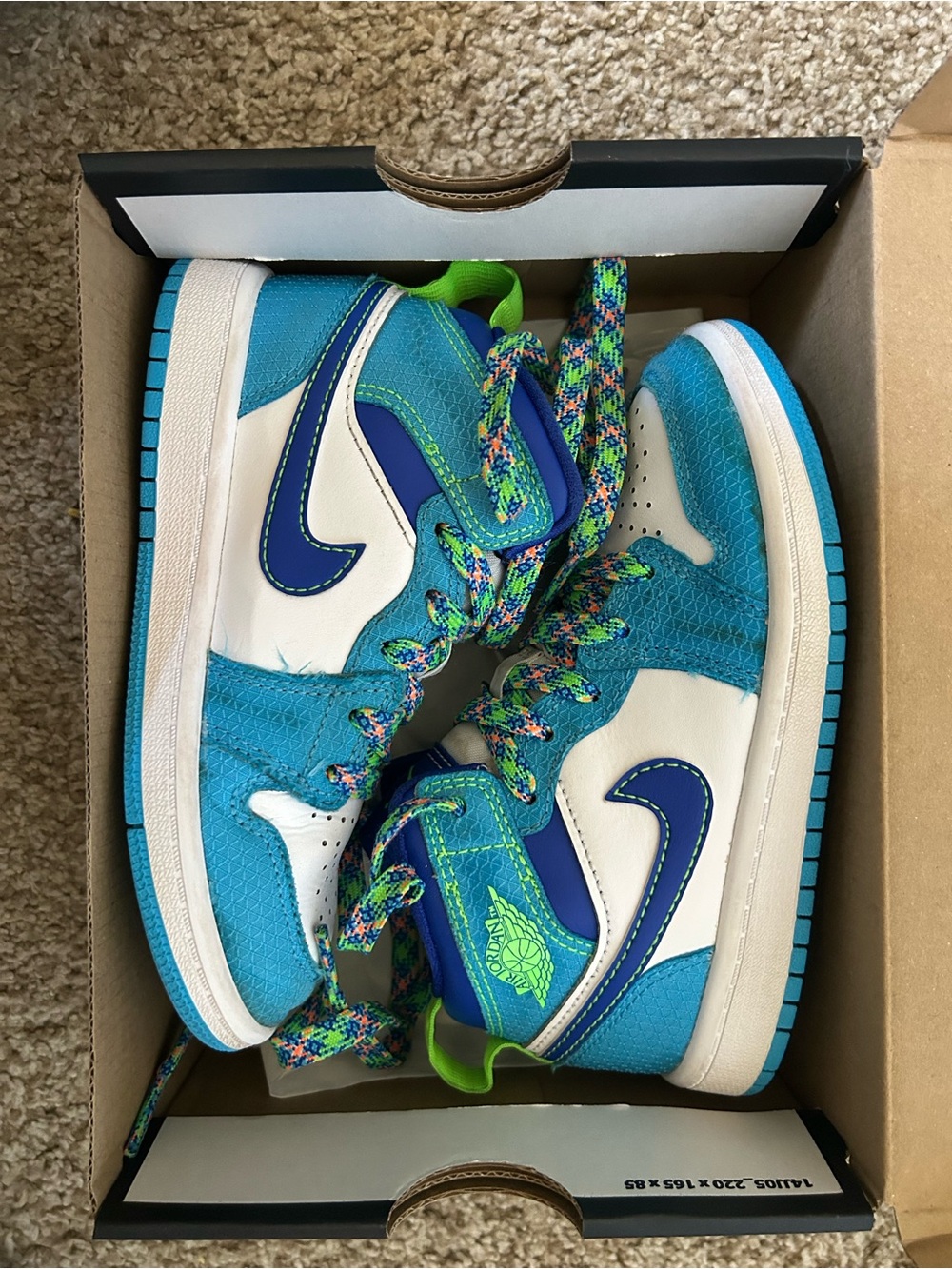Kids Jordan 1 Mid SE (PS) Racer Blue